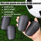NQEUEPN mini futball sípcsontvédő, 8 x 5 cm, védőfelszerelés, 4 darabos, fekete