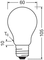 Osram LED Superstar Classic LED-lámpa A 40 2,2 W, 470 lm, E27 foglalat, 2700 K, 60 mm