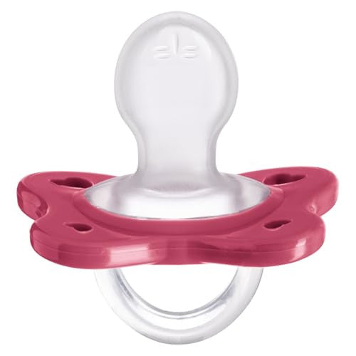 Chicco Gommotto Dual Soft szilikon cumi 16-36 hónap, kétszínű, 2 darabos, lány