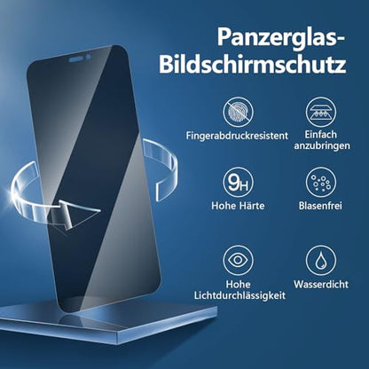 NEW'C 3 darabos edzett üveg iPhone 12/12 Pro 6,1 hüvelyk, 28 fokos betekintési szög
