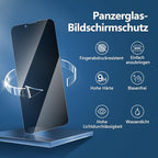 NEW'C 3 darabos edzett üveg iPhone 13 Pro Max, iPhone 14 Plus 6,7 hüvelyk adatvédelmi