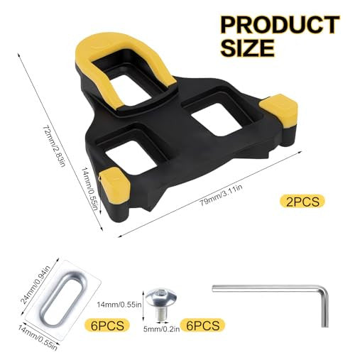 LPZMPZ kerékpár stopli pedál Shimano kompatibilis sárga