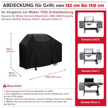 Weber Genesis 2000-5500 gázgrill takaró fekete