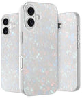 LONLI Hue - iPhone 16 tok fehér gyöngyház