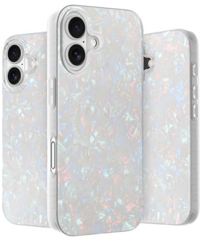 LONLI Hue - iPhone 16 tok fehér gyöngyház