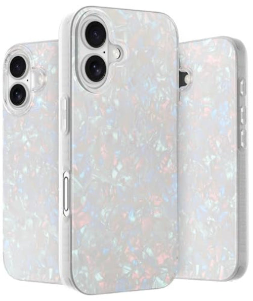LONLI Hue - iPhone 16 tok fehér gyöngyház