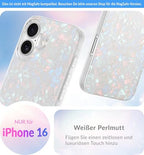 LONLI Hue - iPhone 16 tok fehér gyöngyház