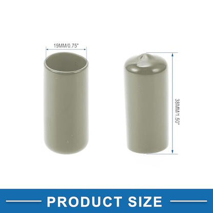 ABSOPRO 19 mm kerékanya sapka szürke, 20 darabos
