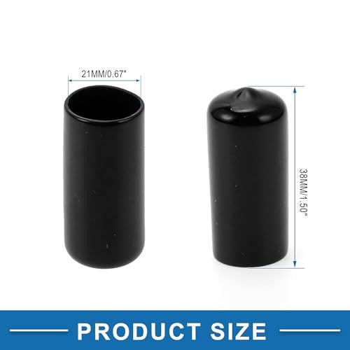 ABSOPRO 21 mm kerékanya védőkupak fekete, 20 darabos