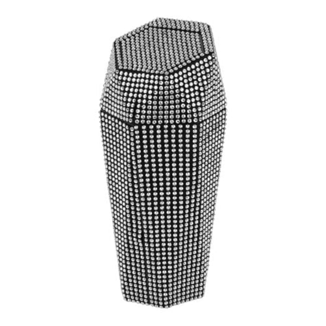 ABSOPRO autós szemetes strasszos hordozható 3,5" hossz, 3,1" szélesség, 7,9"