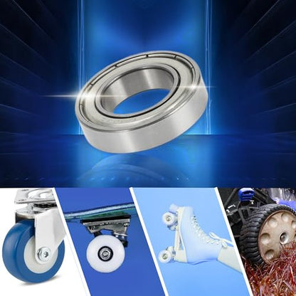 ABSOPRO 6903Zz mélyhornyú golyóscsapágy P6 17x30x7mm kenve, dupla fém tömítés, ezüst