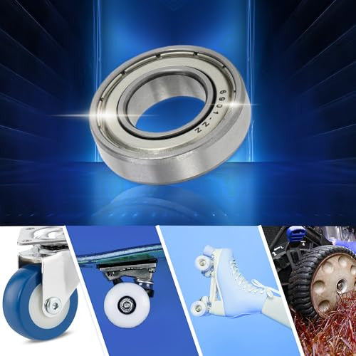 ABSOPRO 6901Zz mélyhornyú golyóscsapágy P6 12x24x6mm kenve, dupla fém tömítés, ezüst