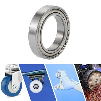 ABSOPRO 6803Zz mélyhornyú golyóscsapágy P6 17x26x5mm, kenve, dupla fém tömítés