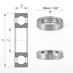 ABSOPRO 6803Zz mélyhornyú golyóscsapágy P6 17x26x5mm, kenve, dupla fém tömítés