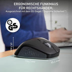 CHERRY STREAM MOUSE COMFORT, vezeték nélküli ergonomikus egér gumírozott