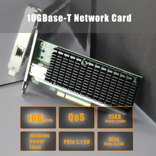 GLOTRENDS ST7215 1-port 10Gb RJ45 ethernet hálózati kártya Intel X540 vezérlő, PCIE
