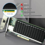 GLOTRENDS ST7215 1-port 10Gb RJ45 ethernet hálózati kártya Intel X540 vezérlő, PCIE