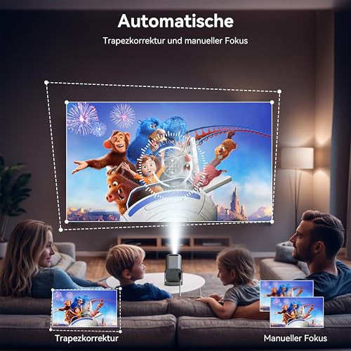 Polocsh Mini projektor, Full HD1080P, 4K, Android 11.0, hordozható projektor WLAN6