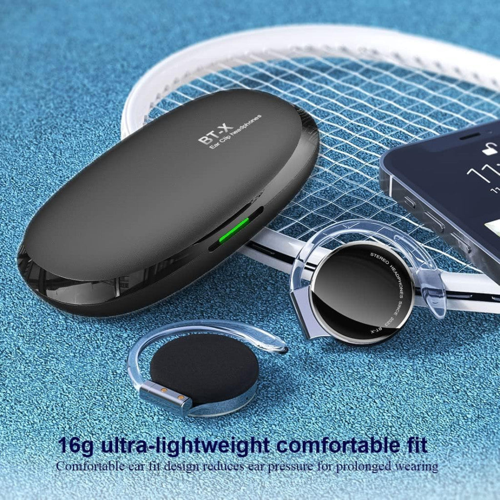 On Ear fülhallgató Bluetooth 5.3, Open Ear vezeték nélküli, Clip On sport headset 4