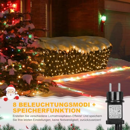 Laybasic LED fényháló, kültéri 6x4m, IP44 vízálló, időzítővel