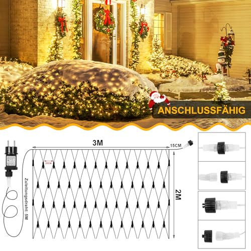 Laybasic LED fényháló, kültéri 6x4m, IP44 vízálló, időzítővel
