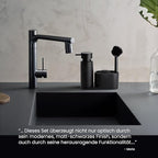 Black Sweden Home® mosogató rendező műkőből fekete