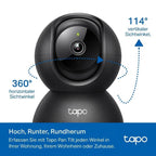 Tapo C201 360° WiFi beltéri kamera 1080P éjjellátó, mozgásérzékelés, kétirányú hang