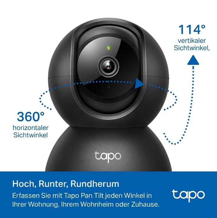 Tapo C201 360° WiFi beltéri kamera 1080P éjjellátó, mozgásérzékelés, kétirányú hang - outlet termék