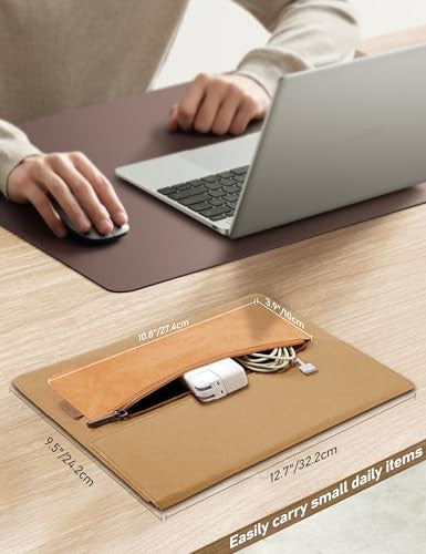 GAOCHY 13 hüvelykes laptop tok mosható, kraft anyag
