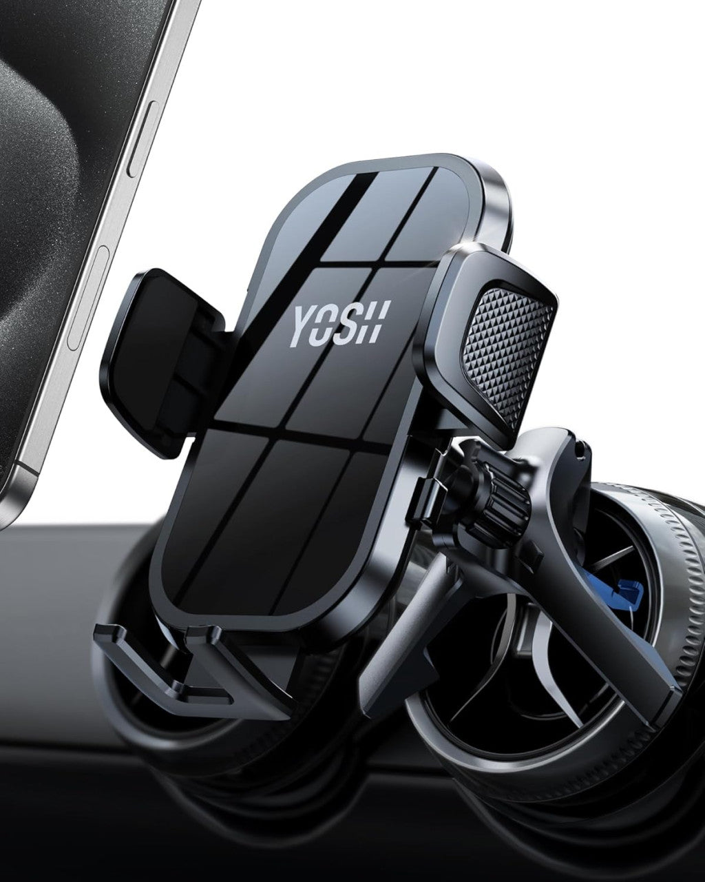 YOSH autós telefontartó kerek szellőzőhöz Mercedes kompatibilis