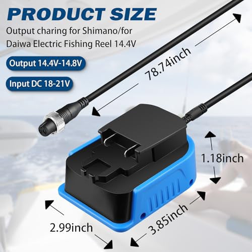 Daiwa Shimano horgász orsó akkumulátor adapter Bosch 18V PBA kompatibilis, 14.4V