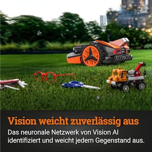 WORX Landroid Vision M550 robotfűnyíró 550 m?-ig, határolókábel nélkül, WiFi &