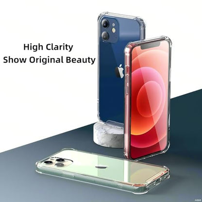 Totill iPhone 12 Mini tok, 1 darab telefontok 3 darab edzett üveggel, puha TPU