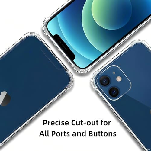 Totill iPhone 12 Mini tok, 1 darab telefontok 3 darab edzett üveggel, puha TPU