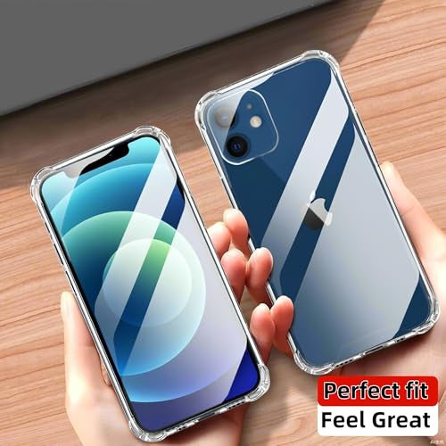 Totill iPhone 12 Mini tok, 1 darab telefontok 3 darab edzett üveggel, puha TPU