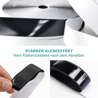 SURFOU erős kétoldalas ragasztószalag 10m×20mm, fekete