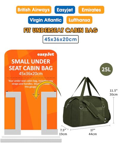 Easyjet Airlines kabin táska 45x36x20 cm utazótáska nedves rekesszel, kézipoggyász