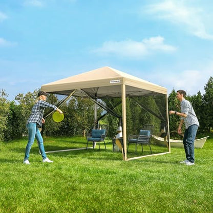 VIVOHOME 2,4x2,4m kerti sátor szürke
