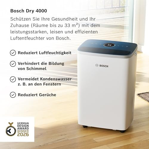 Bosch Dry 4000 páramentesítő könnyű, hatékony, csendes, tökéletes otthonra és