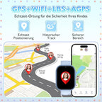 Clleylise Smartwatch gyerekeknek GPS, telefon, videohívás, hangüzenet, SOS, iskolai