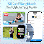 Clleylise Smartwatch gyerekeknek GPS, telefon, videohívás, hangüzenet, SOS, iskolai