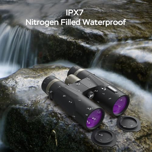 12x42 ED IPX7 vízálló távcső felnőtteknek, könnyen fókuszálható távcső