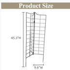 SCENDOR GARDEN 3 darabos összecsukható kerti rács 115 cm x 24,5 cm, fém, dekoratív