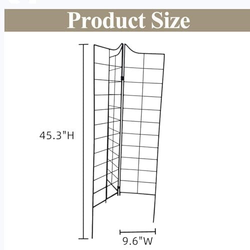SCENDOR GARDEN 3 darabos összecsukható kerti rács 115 cm x 24,5 cm, fém, dekoratív