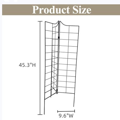 SCENDOR GARDEN 3 darabos összecsukható kerti rács 115 cm x 24,5 cm, fém, dekoratív