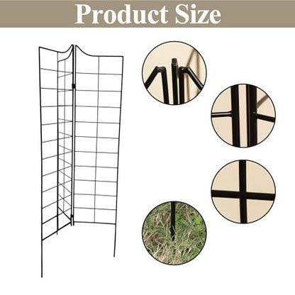 SCENDOR GARDEN 3 darabos összecsukható kerti rács 115 cm x 24,5 cm, fém, dekoratív