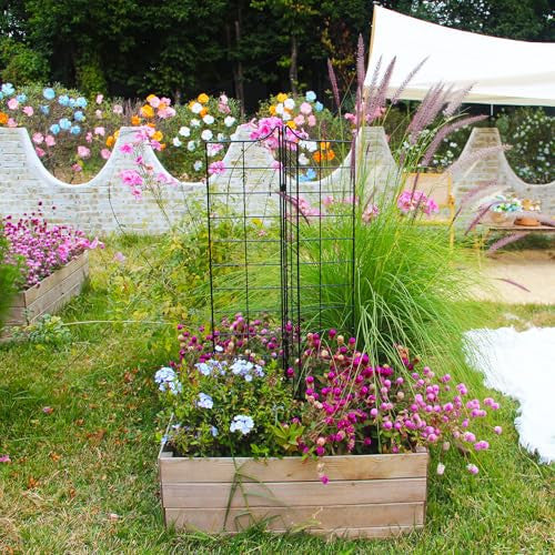 SCENDOR GARDEN 3 darabos összecsukható kerti rács 115 cm x 24,5 cm, fém, dekoratív
