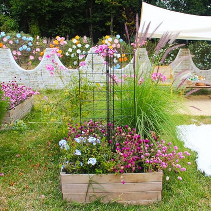 SCENDOR GARDEN 3 darabos összecsukható kerti rács 115 cm x 24,5 cm, fém, dekoratív