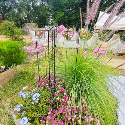 SCENDOR GARDEN 3 darabos összecsukható kerti rács 115 cm x 24,5 cm, fém, dekoratív