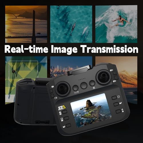 Toladrone TD12LCD drón LCD kijelzős távirányítóval kamerás, felnőtteknek, kefe